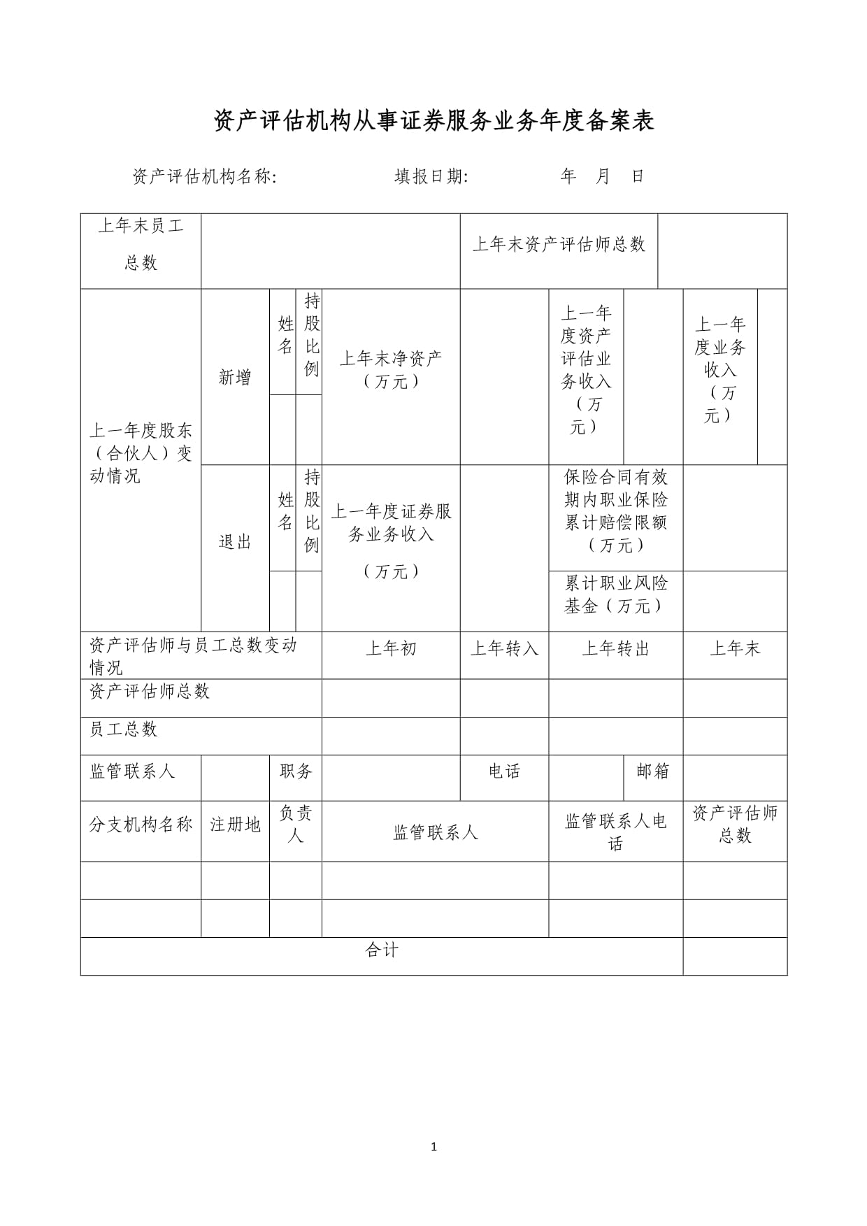 資產(chǎn)評估機(jī)構(gòu)從事證券服務(wù)業(yè)務(wù)年度備案表——聚焦資產(chǎn)評估服務(wù)